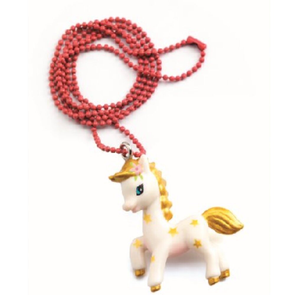 Djeco Lovely Charms Necklace Pony New in Box